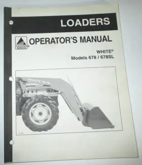 678SL WHITE / AGCO Loader Operators Manual Tractors