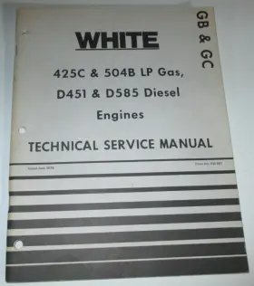 D585 Lp Gas Diesel Engine Technical Service Manual