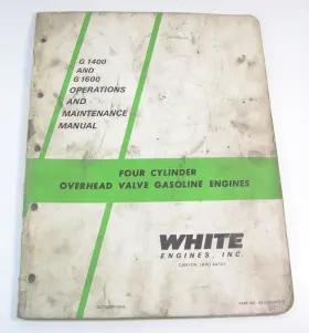 40-0090202-D WHITE ENGINES Engine Cylinder Operation Manual