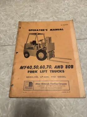 MY-40 Forklift Operators Manual