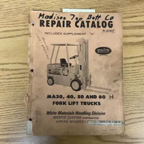 R-2160 Motor Manual Book Catalog Fork Lift