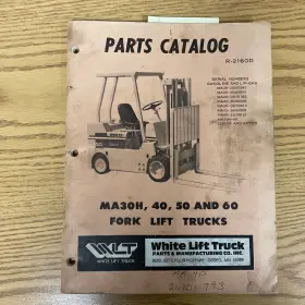 R-2160D Motor Manual Book Catalog Fork Lift