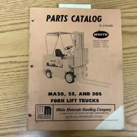 R-2184B Motor Manual Book Catalog Fork Lift