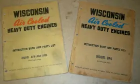 247-A WISCONSIN Air Cooled Engines Instruction Book Afh Agh