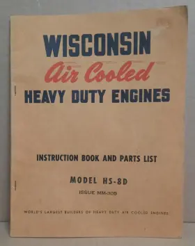 HS-8D WISCONSIN Air Cooled Engines Instruction Book