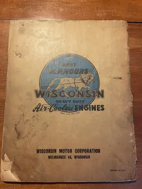 MM-263 WISCONSIN Abn Akn Engine Instruction Book Manual #3