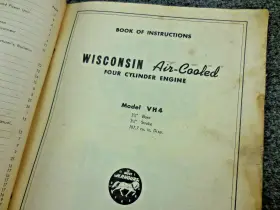 MM-275 WISCONSIN Engine Instruction Book Manual #2