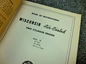 MM-277-A WISCONSIN Th Thd Instruction Book Manual #2