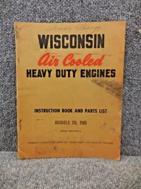 MM-277-A WISCONSIN Th Thd Instruction Book Manual