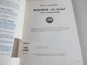 MM274D WISCONSIN Teledyne Engine Instruction Book Manual #3