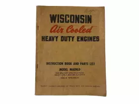 MM-292-A WISCONSIN MOTOR CORP Air Cooled Engines Instruction
