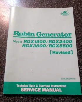 EMD-GSO597B WISCONSIN ROBIN TELEDYNE SUBARO Generators Manual