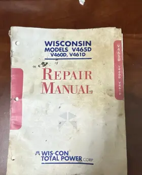 V465D-V460D-V461D WISCONSIN Engine Repair Manual Great