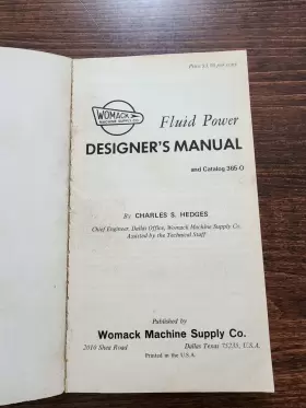 365-O WOMACK Fluid Power Designers Manual Catalog Paperback #3