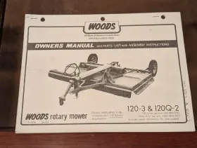120Q-2 WOODS Rotary Mower Owners Operators Manual
