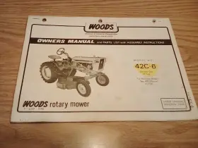 42C-6 WOODS Rotary Mower Owners Manual
