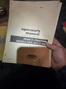 5250 WOODS Mowftn Mower Service Operator Manual