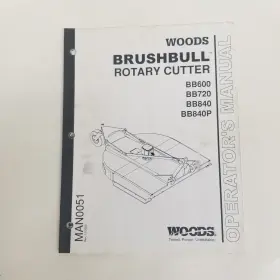 BB600 WOODS Brushbull Rotary Cutter Operators Manual