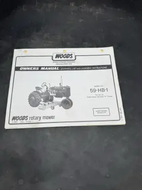 F-4841 WOODS Rotary Mower International Harvester Tractor