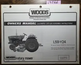 F-6285 WOODS Rotary Mower Yanmar Operator Manual