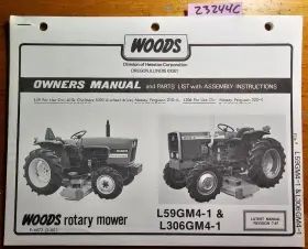 F-6672 WOODS Mower Allis Chalmers Massey Manual