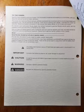 F-6852 WOODS Rotary Cutter Mower Operator Manual #3