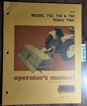 F-7200 WOODS Rotary Tiller Owners Operators Manual
