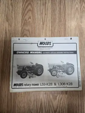 L306-K28 WOODS Rotary Mower Owners Manual