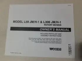 L306 WOODS Mower Manual Jm Deere Tractors