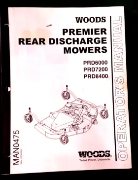 PRD7200 WOODS Premier Rear Discharge Mower Operators Manual
