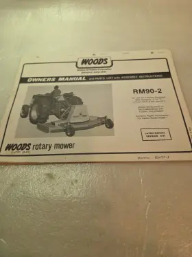 RM90-2 WOODS Service Catalog Rotary Mower