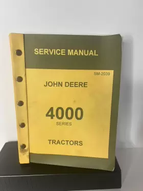 4020 WORKING MANUALS Technical Service Manual Deere Tractor