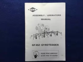 GF452 WORKING MANUALS Kuhn Gyrotedder Manual Catalog Book