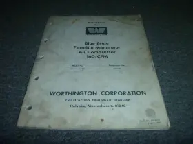 COM-771B WORTHINGTON Brute Monorotor Compressor Operator Xz