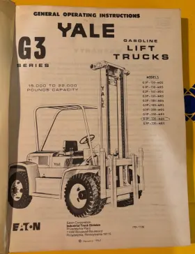150-165-180-200-220 YALE General Operating Instruction Mos