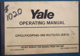 520371709 YALE Gp Glp Gdp Rg Tg Zg Operation Manual Book