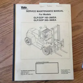 520371749 YALE Glp Gdp Service Repair Manual Fork Lift