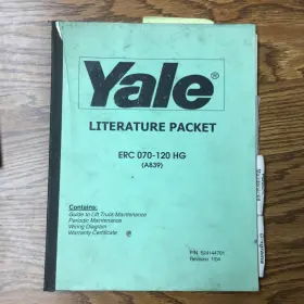 524144701 YALE Erc Operation Manual Fork Lift