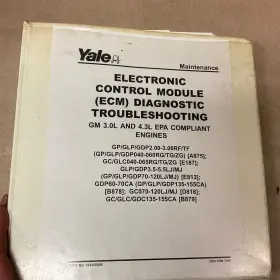 524208009 YALE Ecm Diagnostic Troubleshooting Manual Forklift