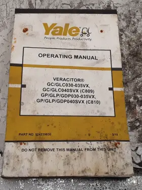 524239830 YALE Veracitor Operating Manual
