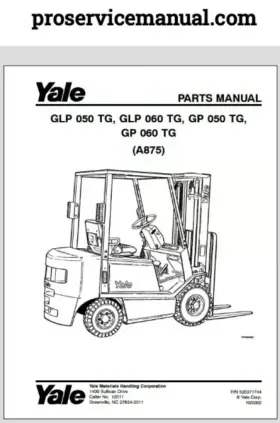 A875 YALE Glp Tg Gp Manual