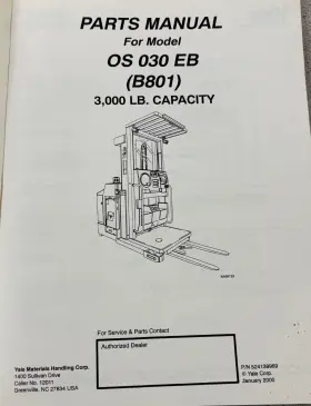 B801 YALE Manual Eb #2