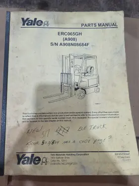 ERC065GH YALE Forklift Service Repair Manual