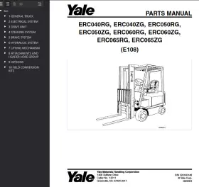 ERC065ZG YALE Forklift Catalog Manual Pdf