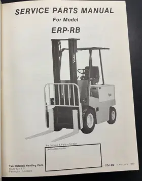 ERP060RB YALE Forklift Manual