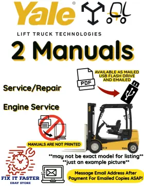 GDP040BF YALE Forklift Service Repair Engine Manual Pdf Usb