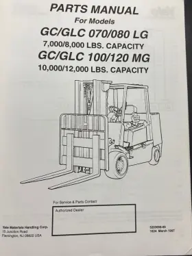 GDP110MG YALE Manual