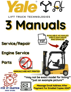 GLP110MG YALE Forklift Service Repair Engine Manual Pdf Usb