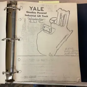 LIT-Y0305 YALE Operator Manual Book Catalog Gas Forklift