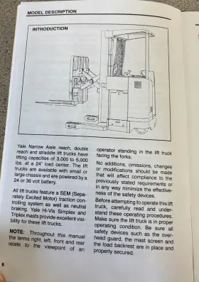 NDR030AD YALE Operating Manual Ns Ae #3